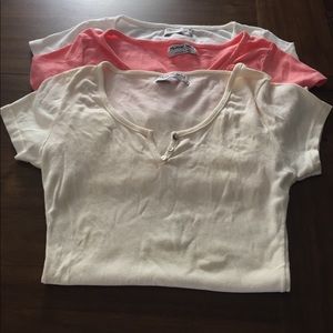 3/$35 Michael Stars short sleeve tees